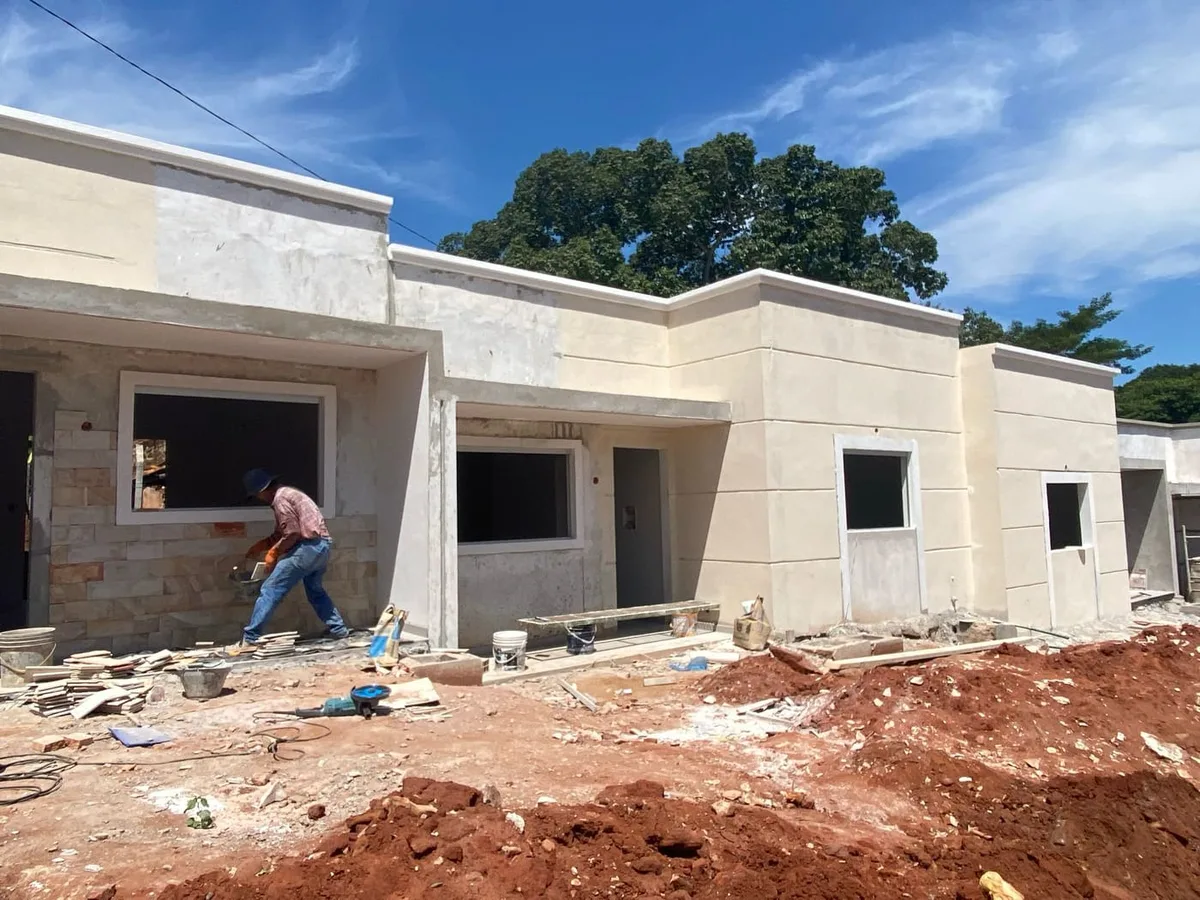 Vivienda unifamiliar en obra del proyecto Lares